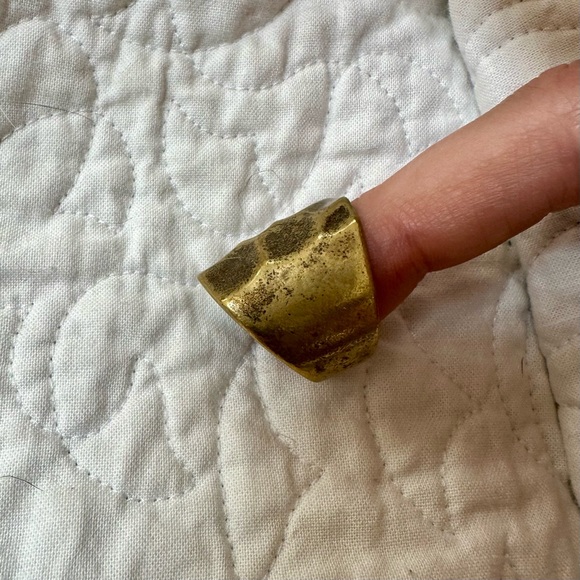 Chunky Gold Statement Ring - Picture 2 of 4